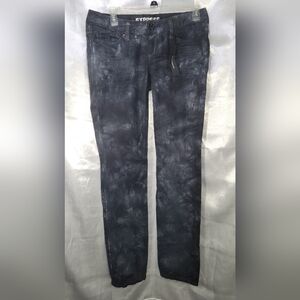 Express Women's Tie-Dye Jeans - Black and Gray *Vintage!!